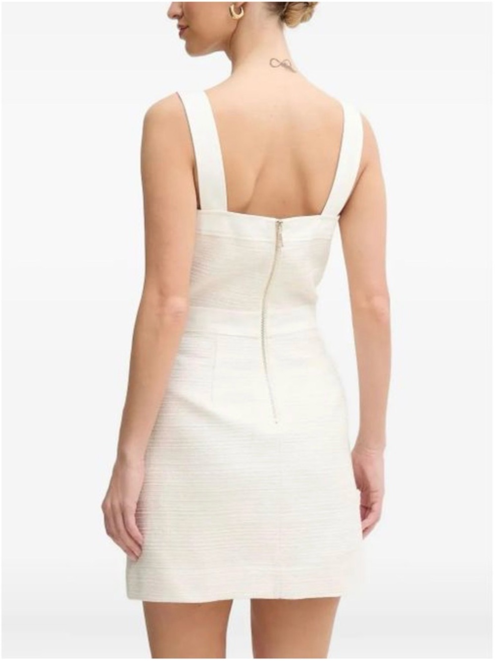 Guess Cream Textured Sleeveless Mini Dress - Picture 3 of 7